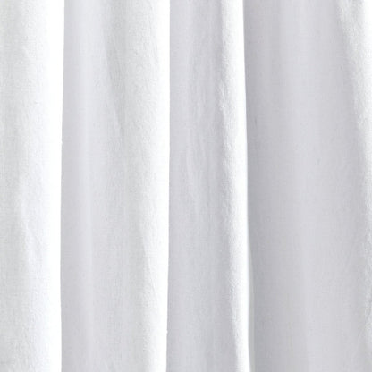 Boho Pom Pom Tassel Faux Linen Window Curtain Panels