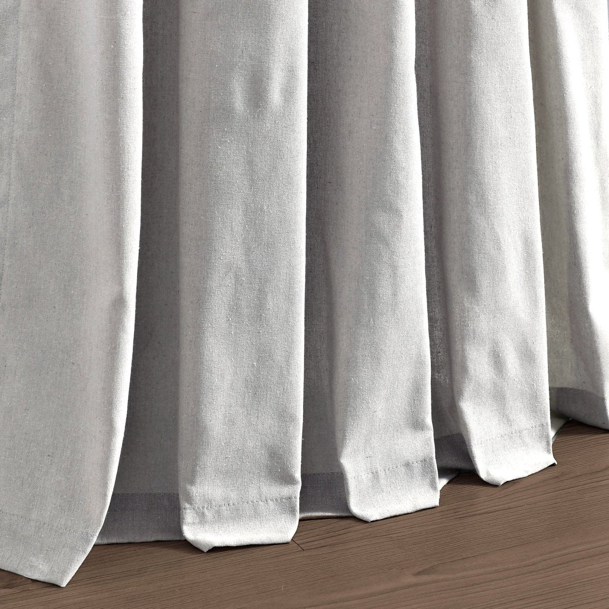 Boho Pom Pom Tassel Faux Linen Window Curtain Panels