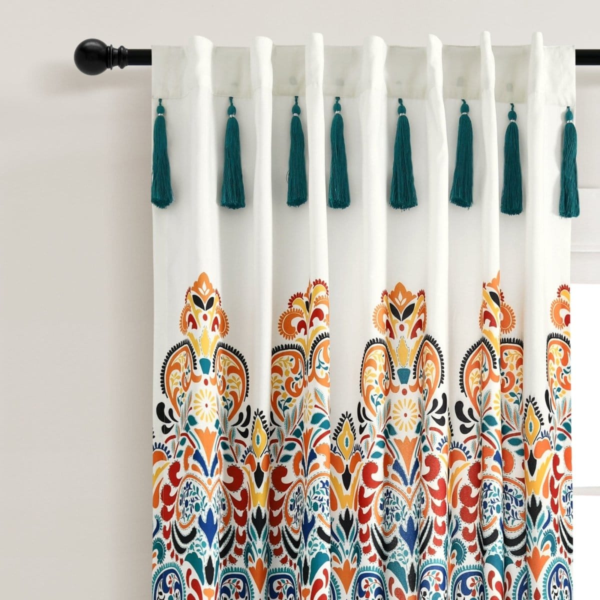 Boho Medallion Window Curtain Panel Sets