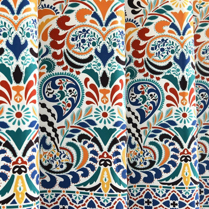 Boho Medallion Window Curtain Panel Sets