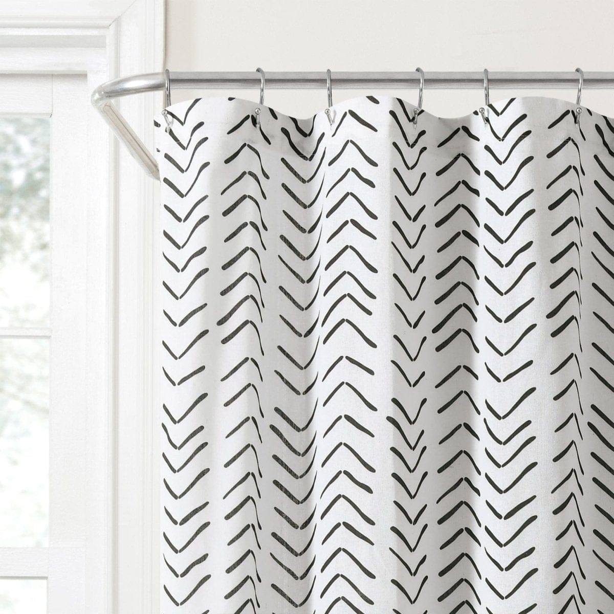 Hygge Modern Arrow Shower Curtain