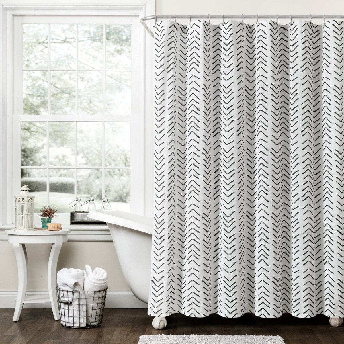 Hygge Modern Arrow Shower Curtain
