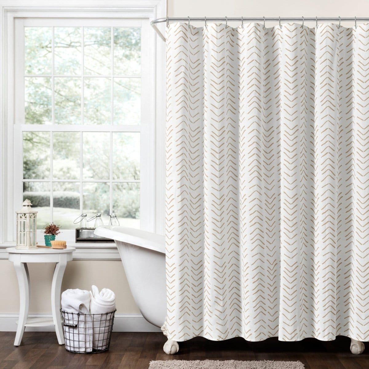 Hygge Modern Arrow Shower Curtain