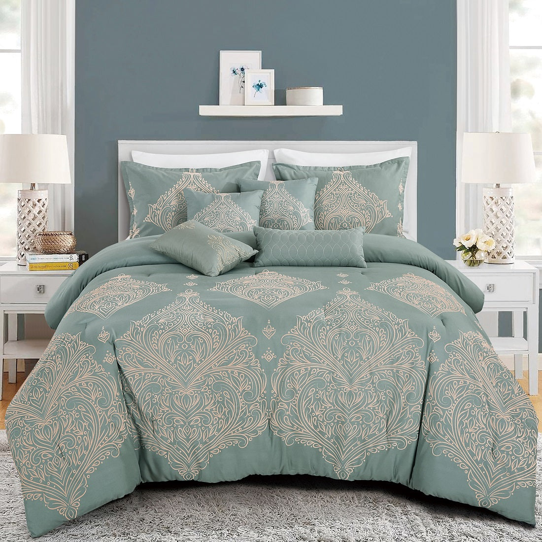 LYNSI 7 Pc Comforter Set