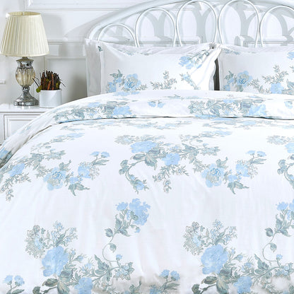 Jardin De Rose Printed Cotton Percale Duvet Sets
