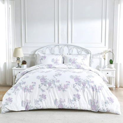 Jardin De Rose Printed Cotton Percale Duvet Sets