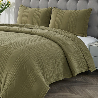 Stonewashed Cotton Quilt Sets
