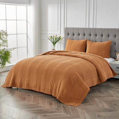 Stonewashed Cotton Quilt Sets