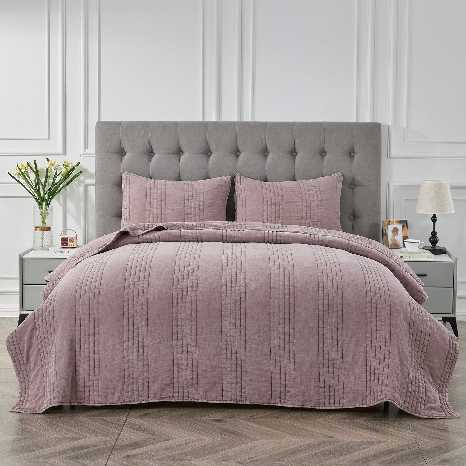 Stonewashed Cotton Quilt Sets