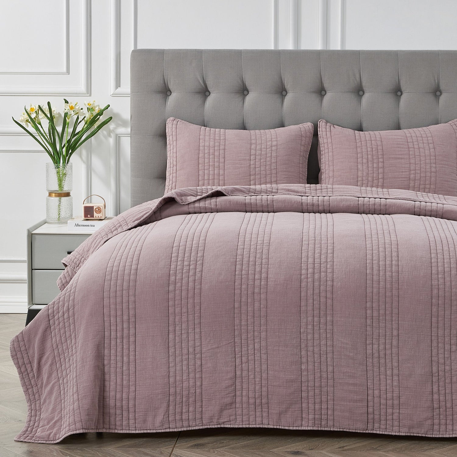 Stonewashed Cotton Quilt Sets