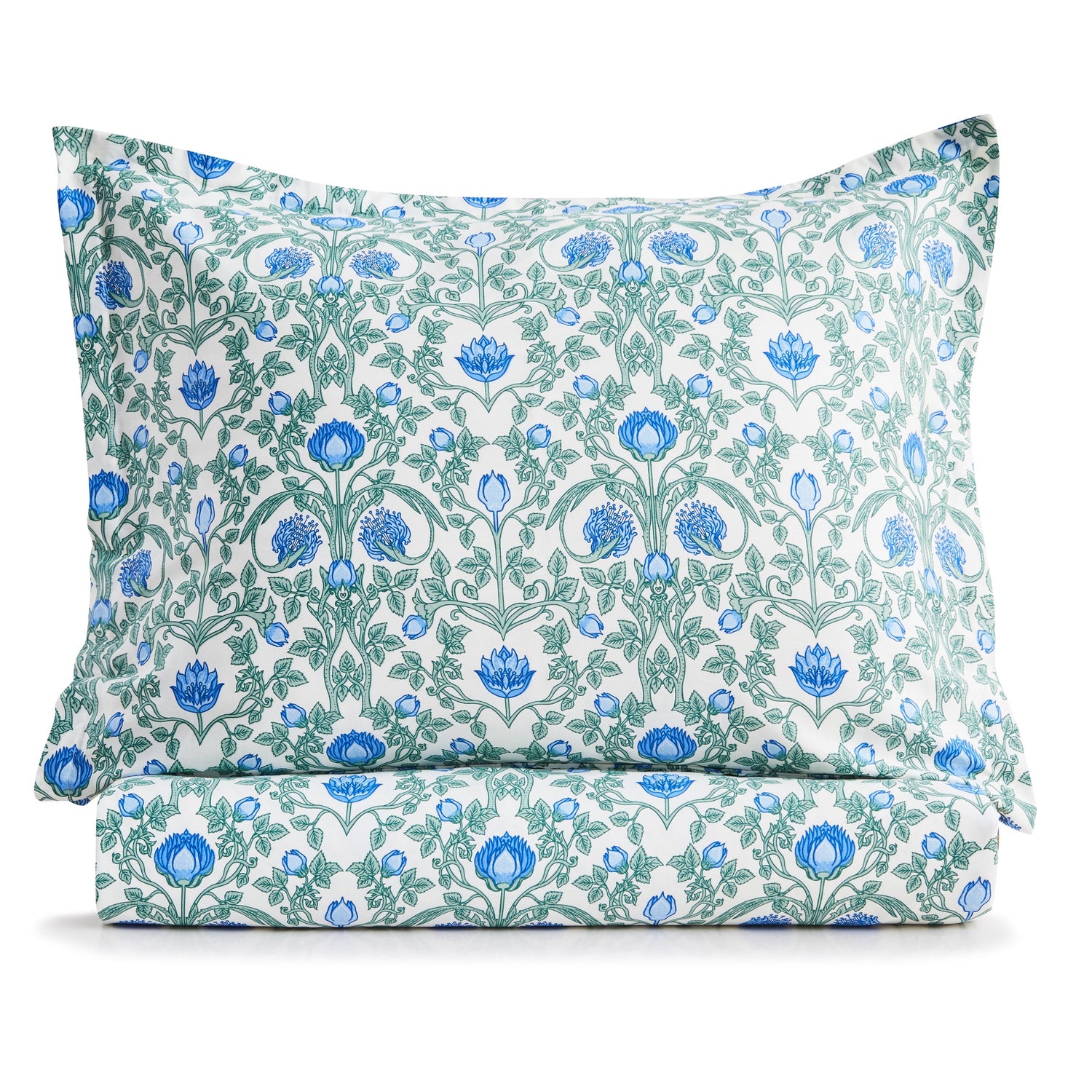 Arts &amp; Crafts Floral Printed Duvet Set