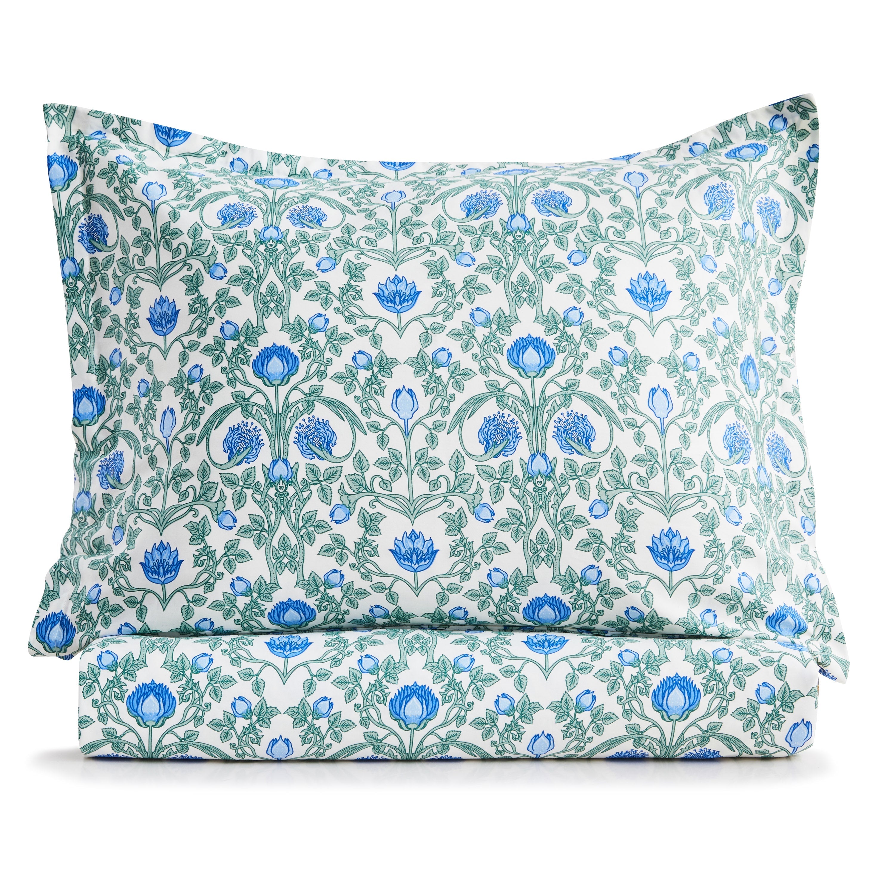 Arts &amp; Crafts Floral Printed Duvet Set