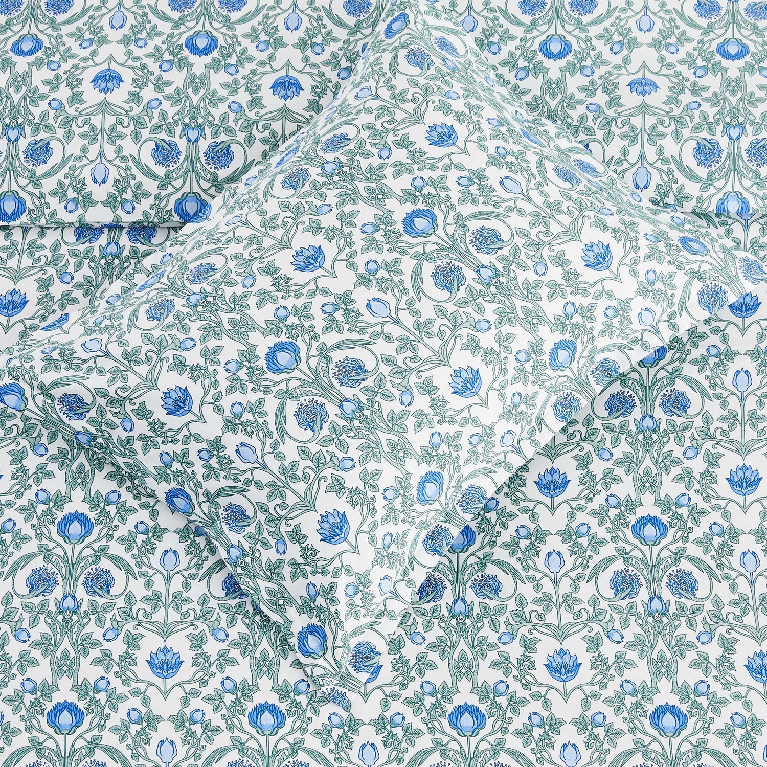 Arts &amp; Crafts Floral Printed Duvet Set
