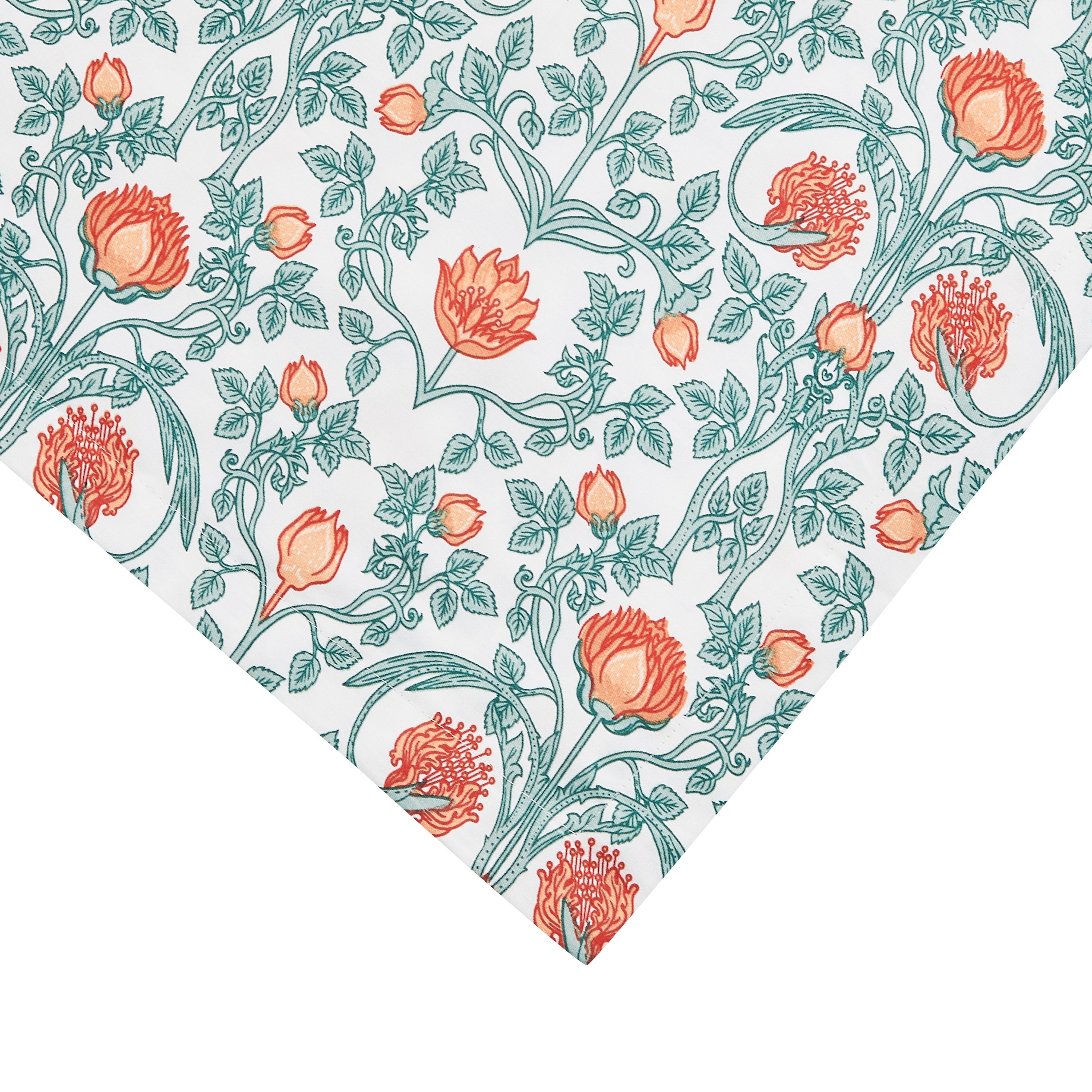 Arts &amp; Crafts Floral Printed Duvet Set