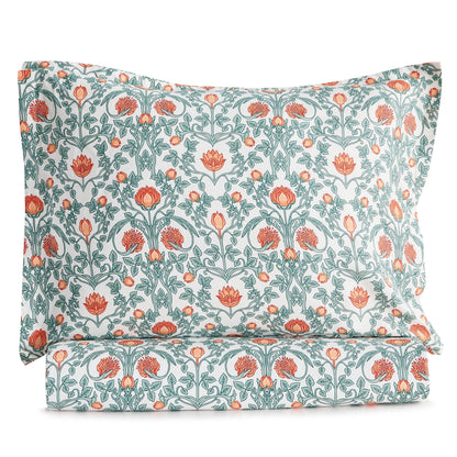 Arts &amp; Crafts Floral Printed Duvet Set