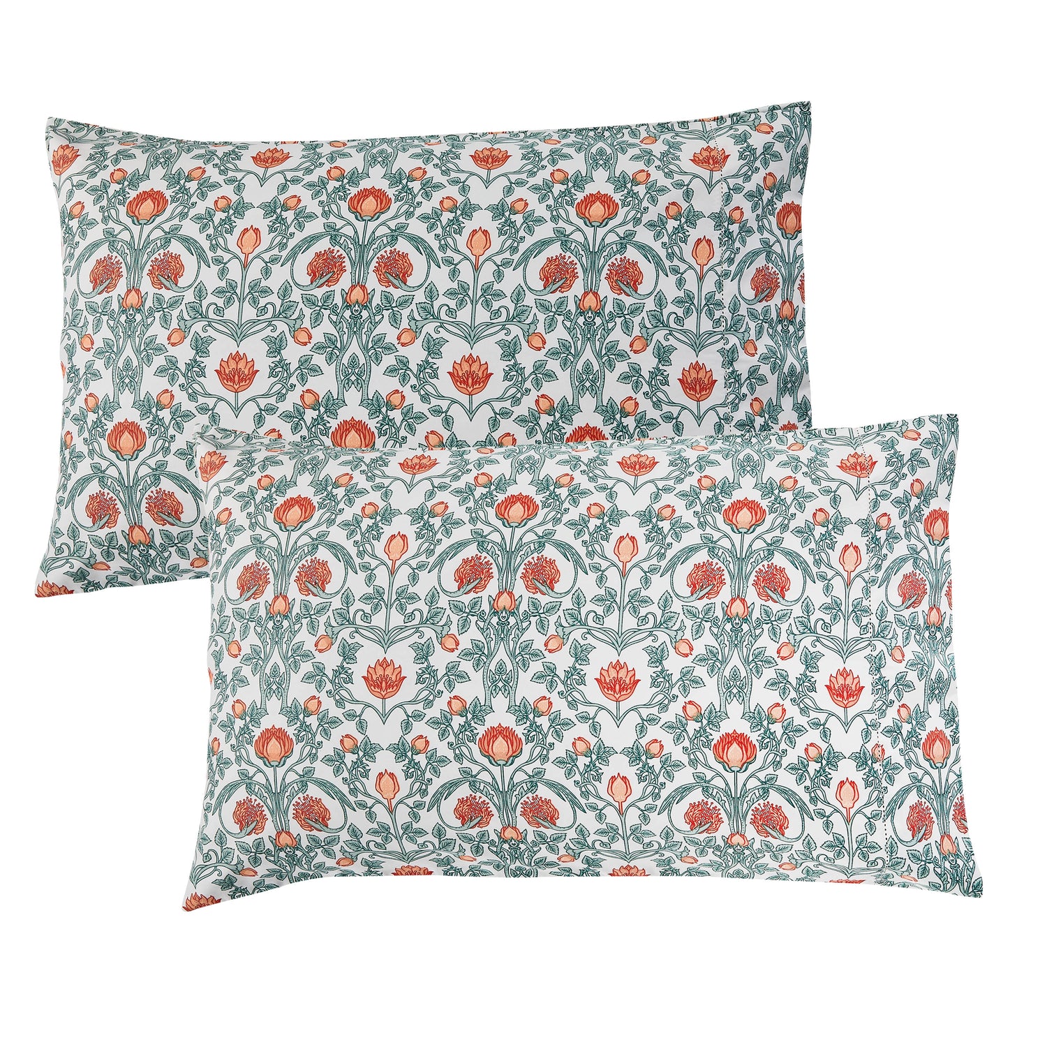 Arts &amp; Crafts Floral Printed Pillowcase Pair
