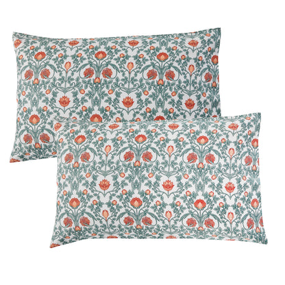 Arts &amp; Crafts Floral Printed Pillowcase Pair
