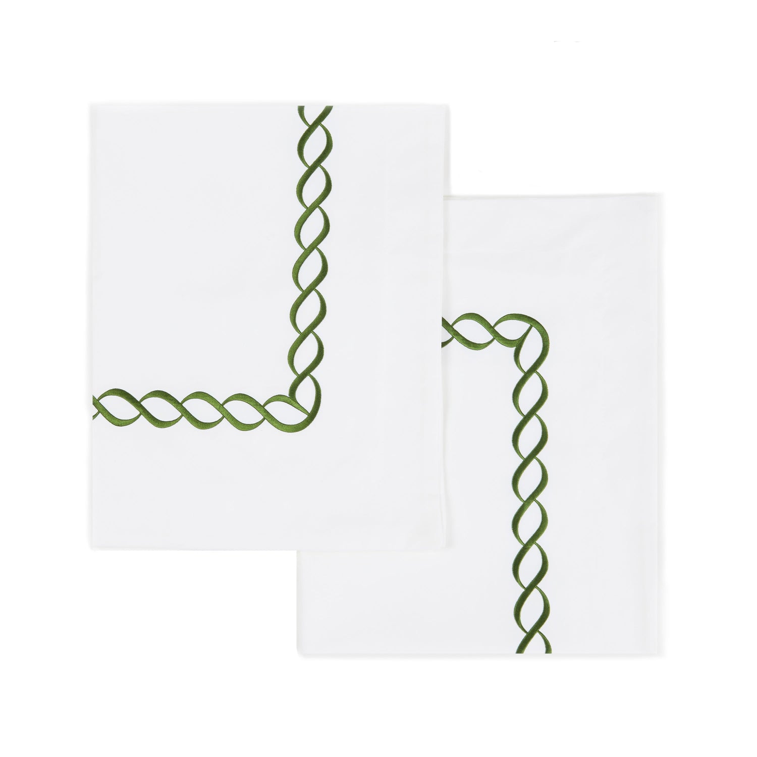 600 Thread Count Rope Embroidered Euro Sham Pairs