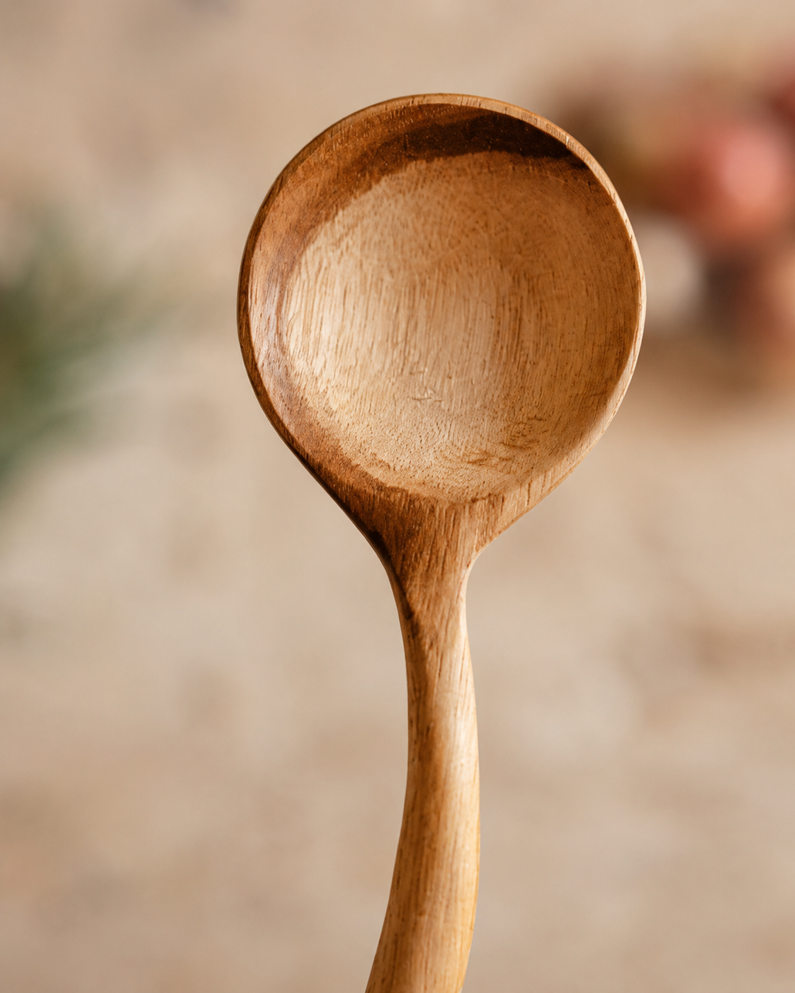 Teak Sugar Spoon