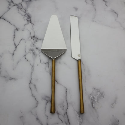 Camellia Cake Server 2 Piece Set