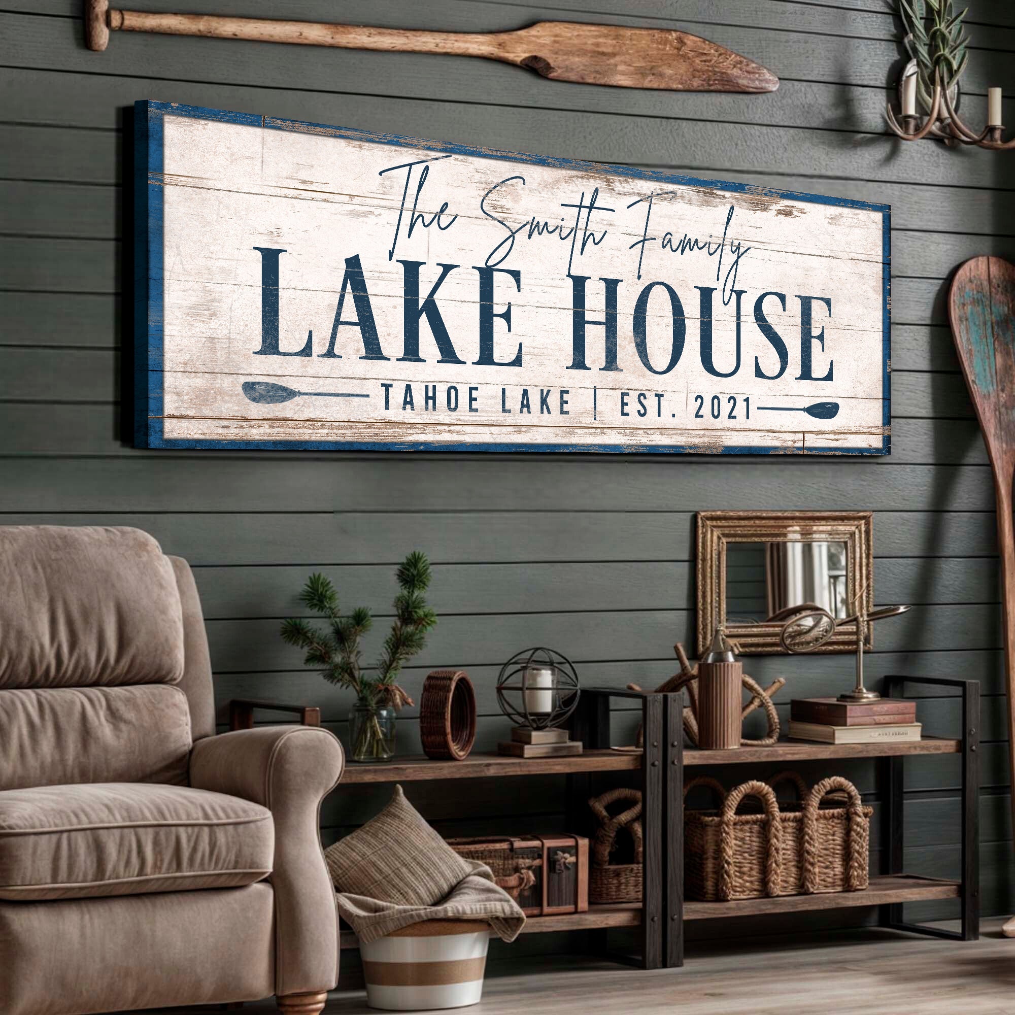 Personalized Lake House Sign