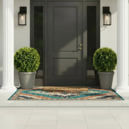 2 Piece Set of Indoor/Outdoor Decorative Faux Cedar Leaf Topiaries - 2 Sizes