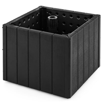 2-in-1 Outdoor Umbrella Base/Planter - Black