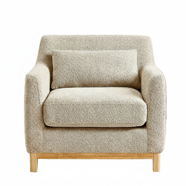 Luxurious Sherpa Oversized Accent Chair Camel Plush
