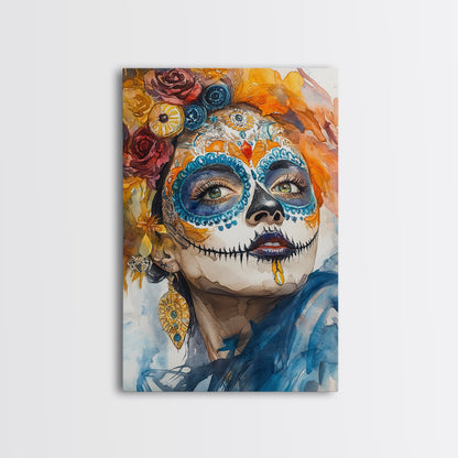 Dia De Los Muertos Wall Art - Senora Portrait