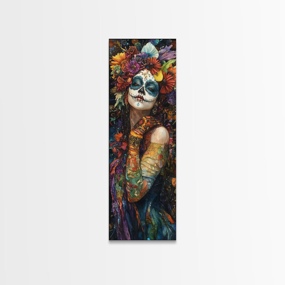 Chicano Art - Day Of The Dead Canvas Print