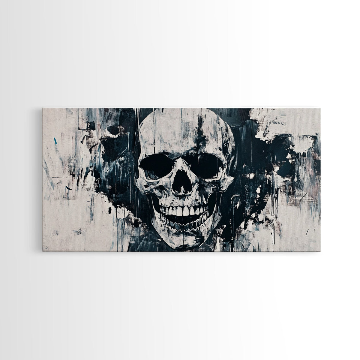 Gothic Skull Art Canvas Print