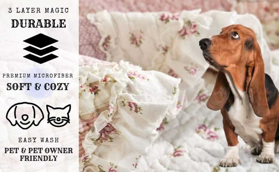 Cotton Patchwork Quilted Blanket - Floral Cottage
