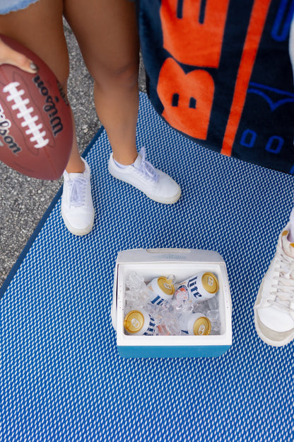 Basic Blue &amp; White Outdoor Mat