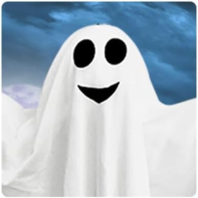 4 Pack Halloween Hanging Ghosts - 27.5 inch