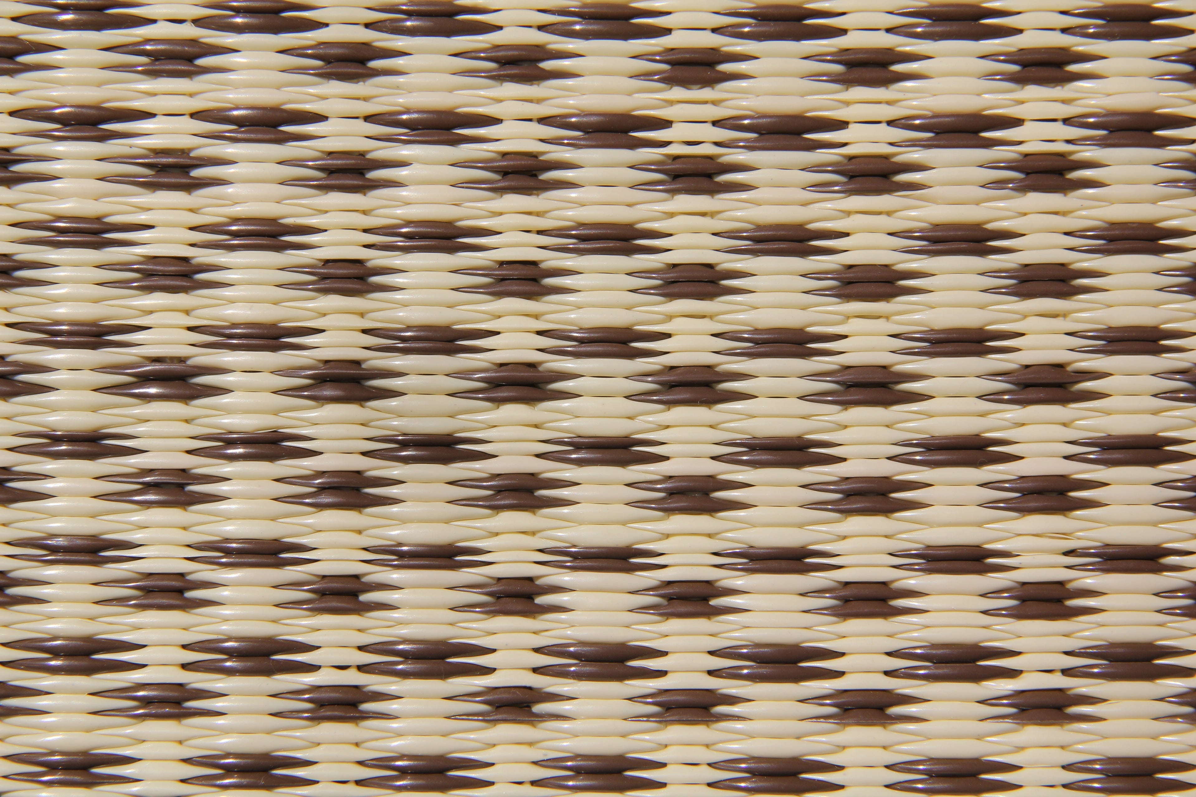 Basic Cream &amp; Brown Reversible Outdoor Mat