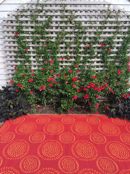 Molly Red/Orange Reversible Outdoor Mat