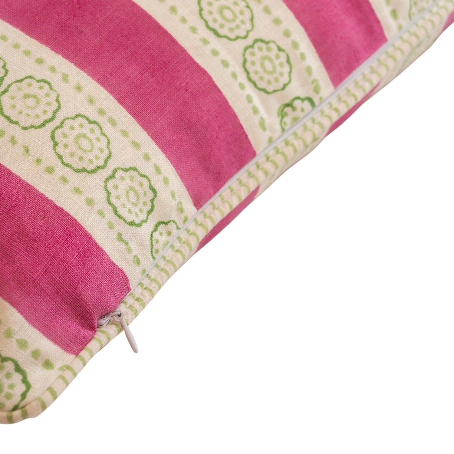 Malhaar Linen Pillow Cover - Pink