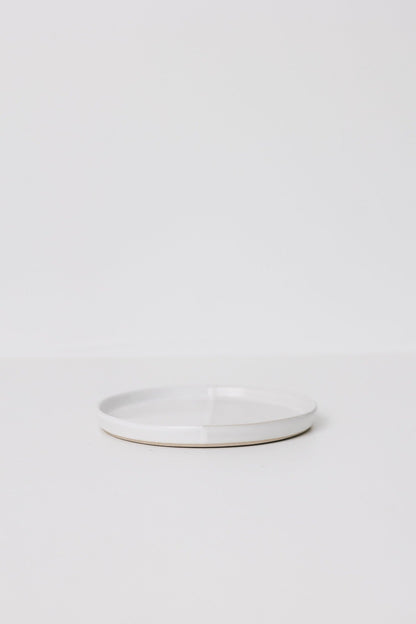 Sonnet Appetizer Plate - Matte White/Glossy White - Set of 6