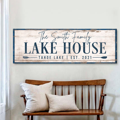 Personalized Lake House Sign