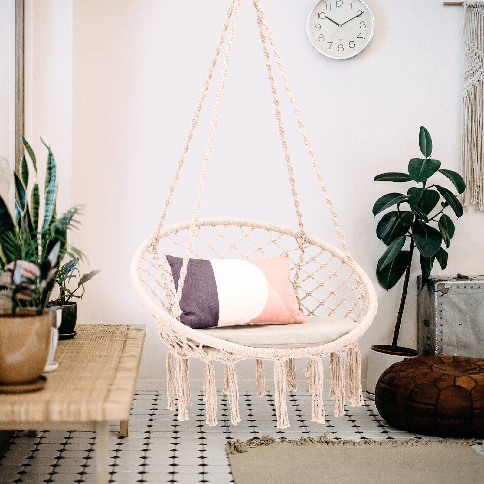 Cushioned Hammock Chair with Hanging Kit