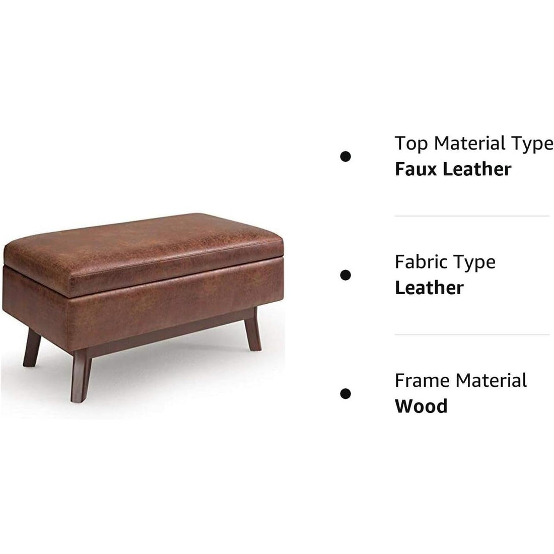 Mid Century Modern Storage Ottoman