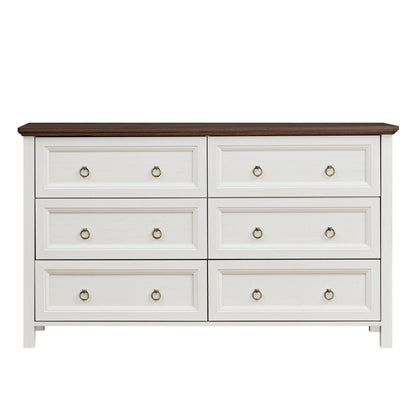 Farmhouse 6 Drawer Dresser