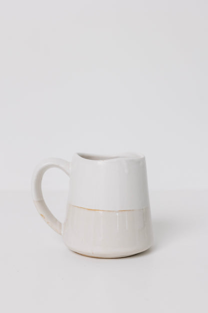 Sonnet Stoneware Coffee Mug - Matte White/ Glossy White - Set of 4