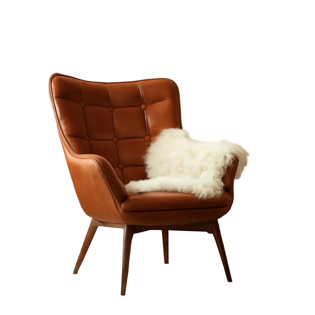 Modern Accent Chair With Metal Legs