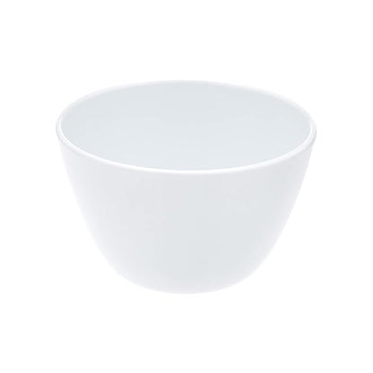 Set of 6 Round Melamine Bowls - White, 8 oz