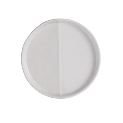 Sonnet Appetizer Plate - Matte White/Glossy White - Set of 6