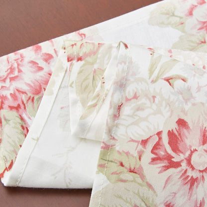 Hint of Mint Floral Cotton Dining Table Napkins - 4 Pc Set