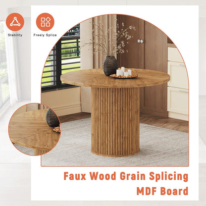 Modern Round Dining Set For Four