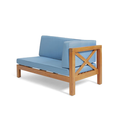 Brava 4-Piece Outdoor Modular Sofa Set in Ocean Blue