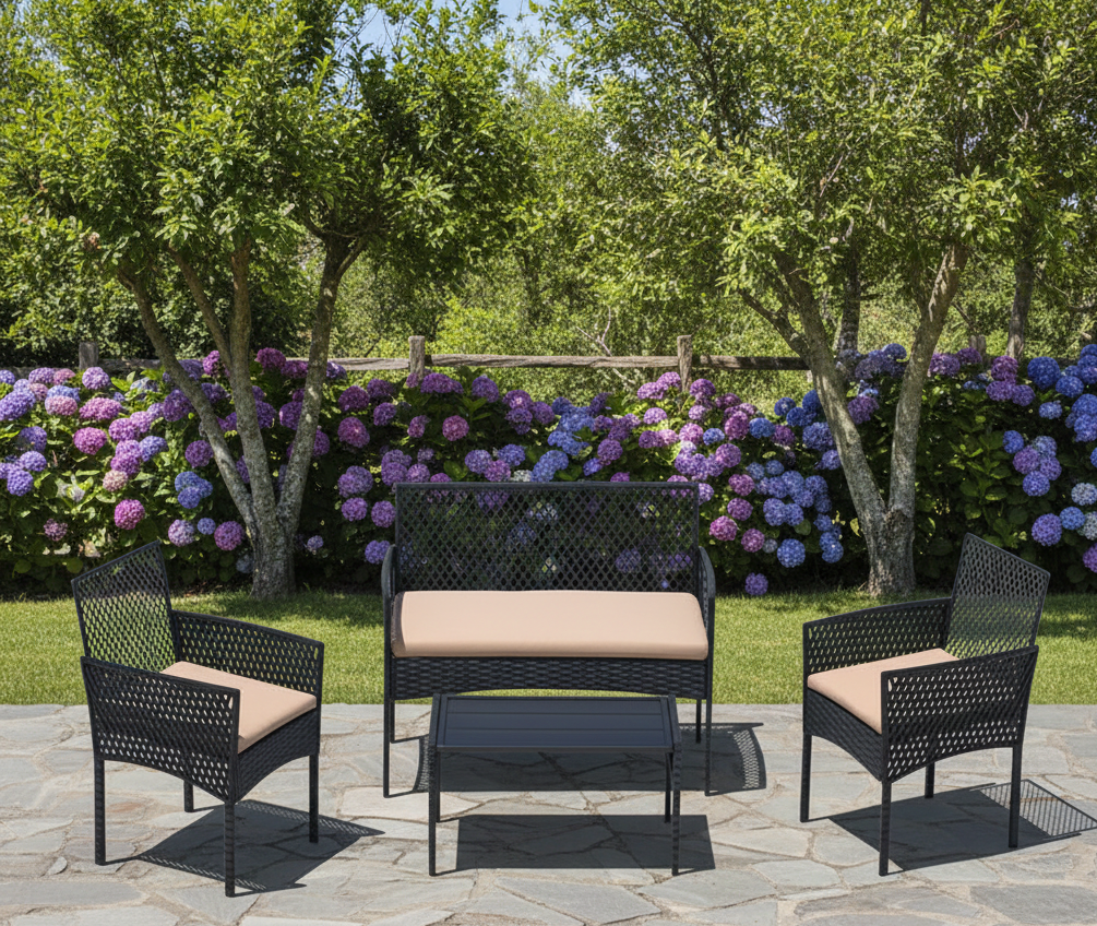 4 Pc Outdoor Patio Furniture Sets